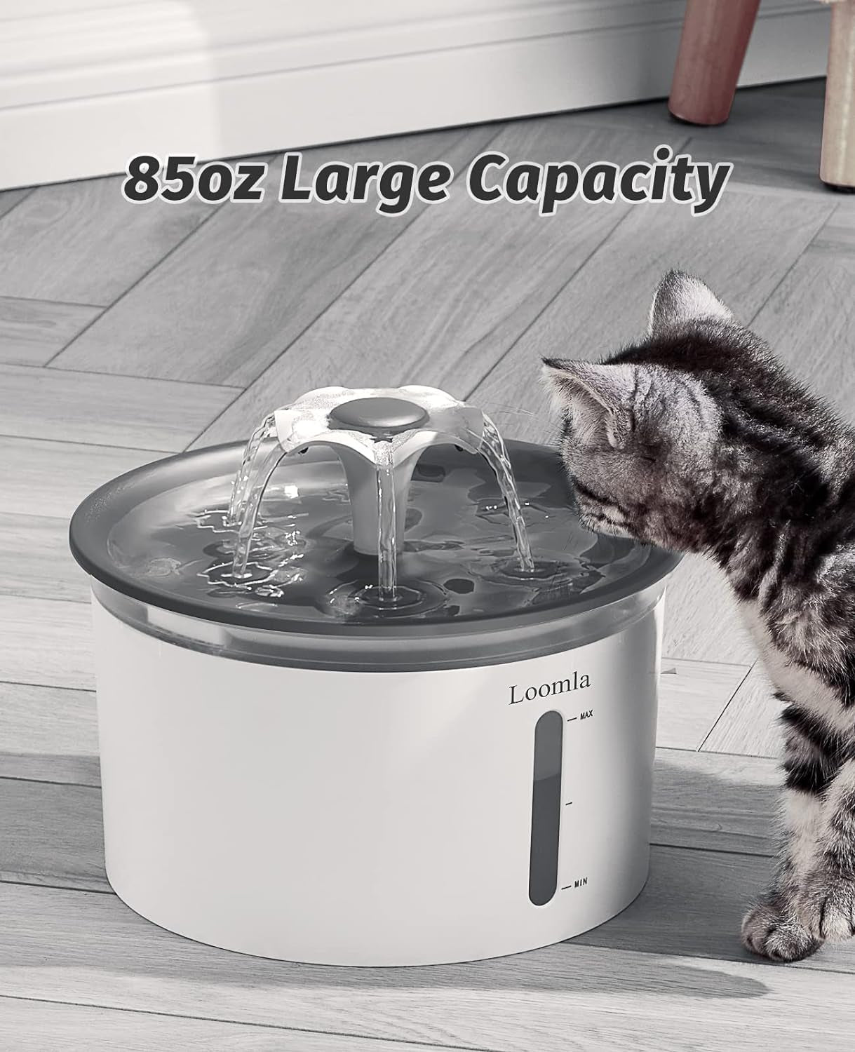 Smart Automatic Pet Feeder with 1080P Camera, 6L WiFi Dog & Cat Food Dispenser, App-Controlled Scheduled Feeding, 2-Way Audio, Backup Battery, Anti-Jam Technology, Easy-to-Clean Design, Black
